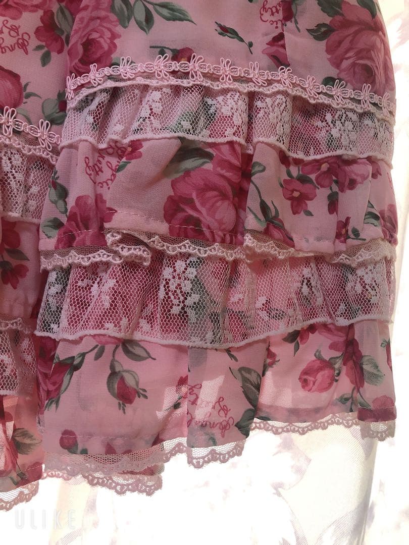 アンジェリックプリティ　ドラマティックローズ　スカート　ピンク