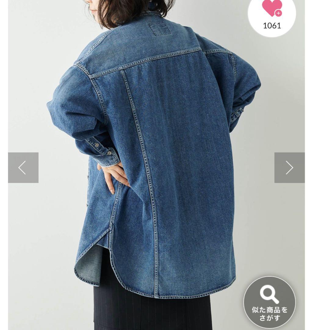 Whim Gazette【インフルエンサーコラボ】刺繍デニムシャツ