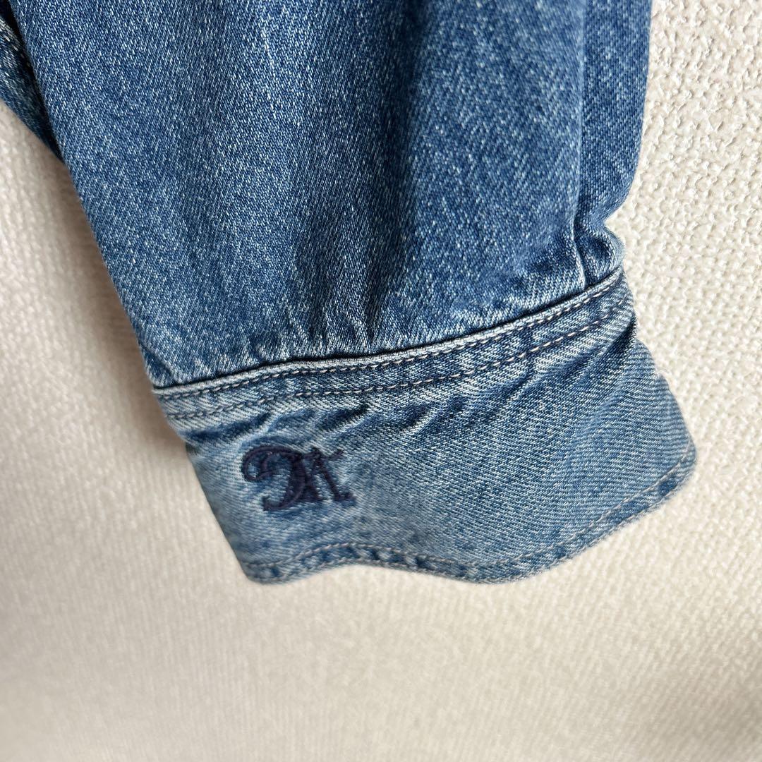 Whim Gazette【インフルエンサーコラボ】刺繍デニムシャツ