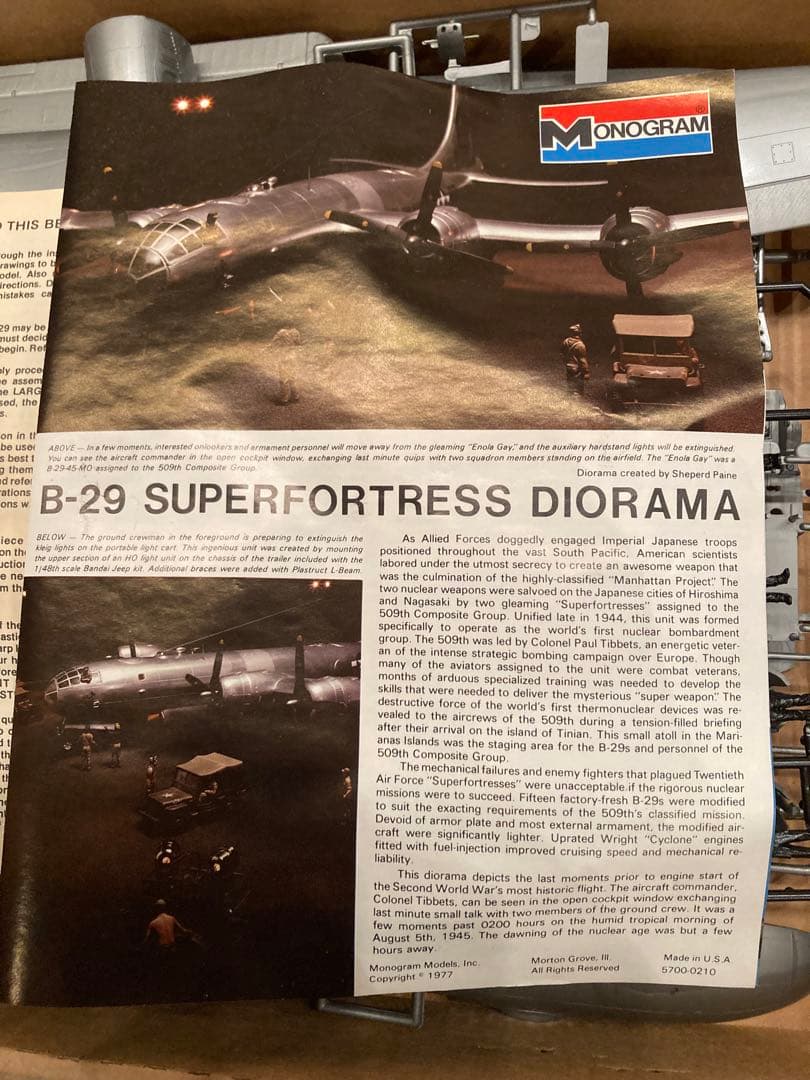 レアMonogram B-29 SUPERFORTRESS 1/48