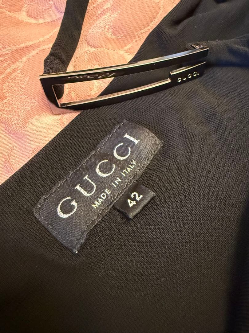 GUCCI ワンショルダーワンピース　ブラック