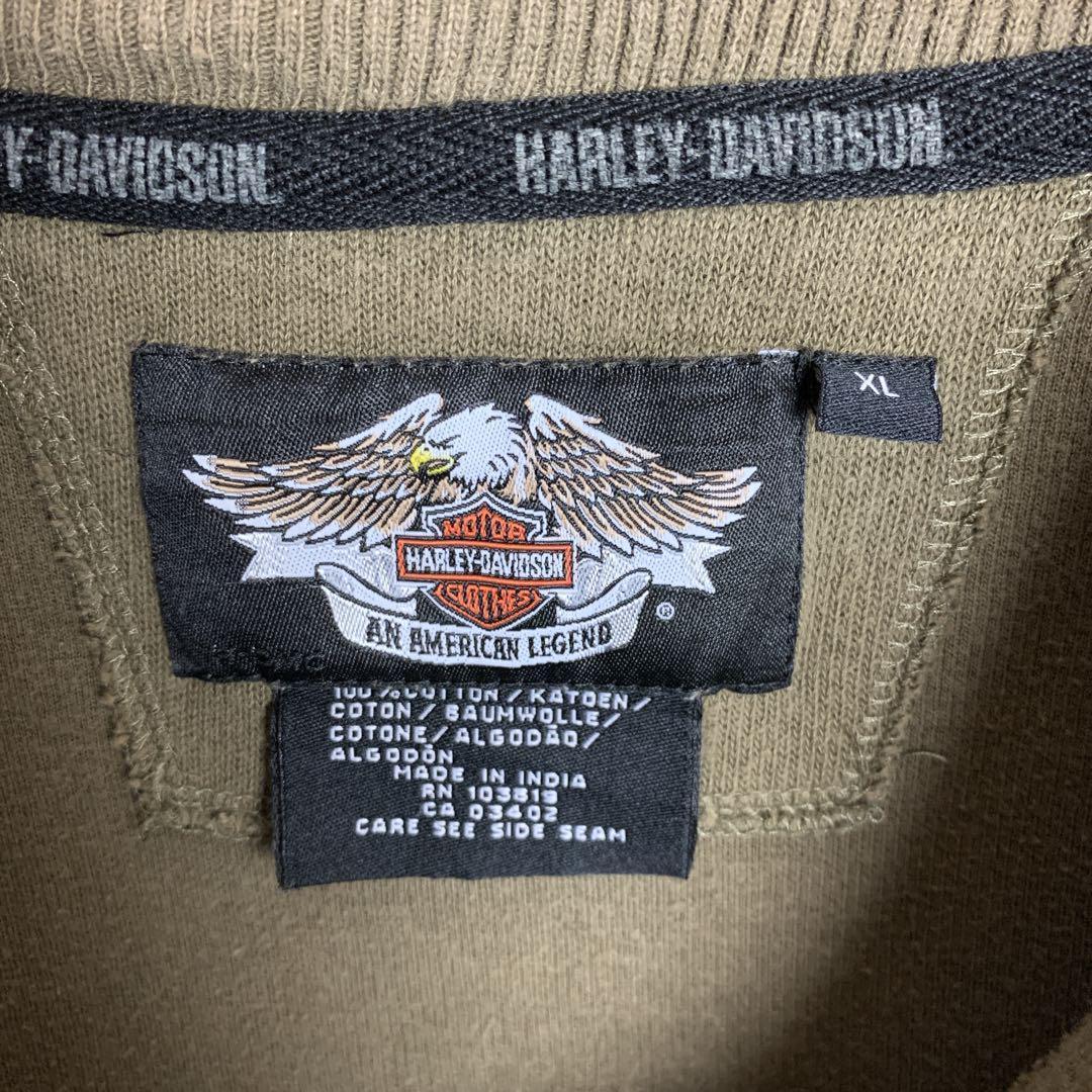 【激レア‼︎】ハーレーダビッドソン◎XL ハーフジップ スウェット C655