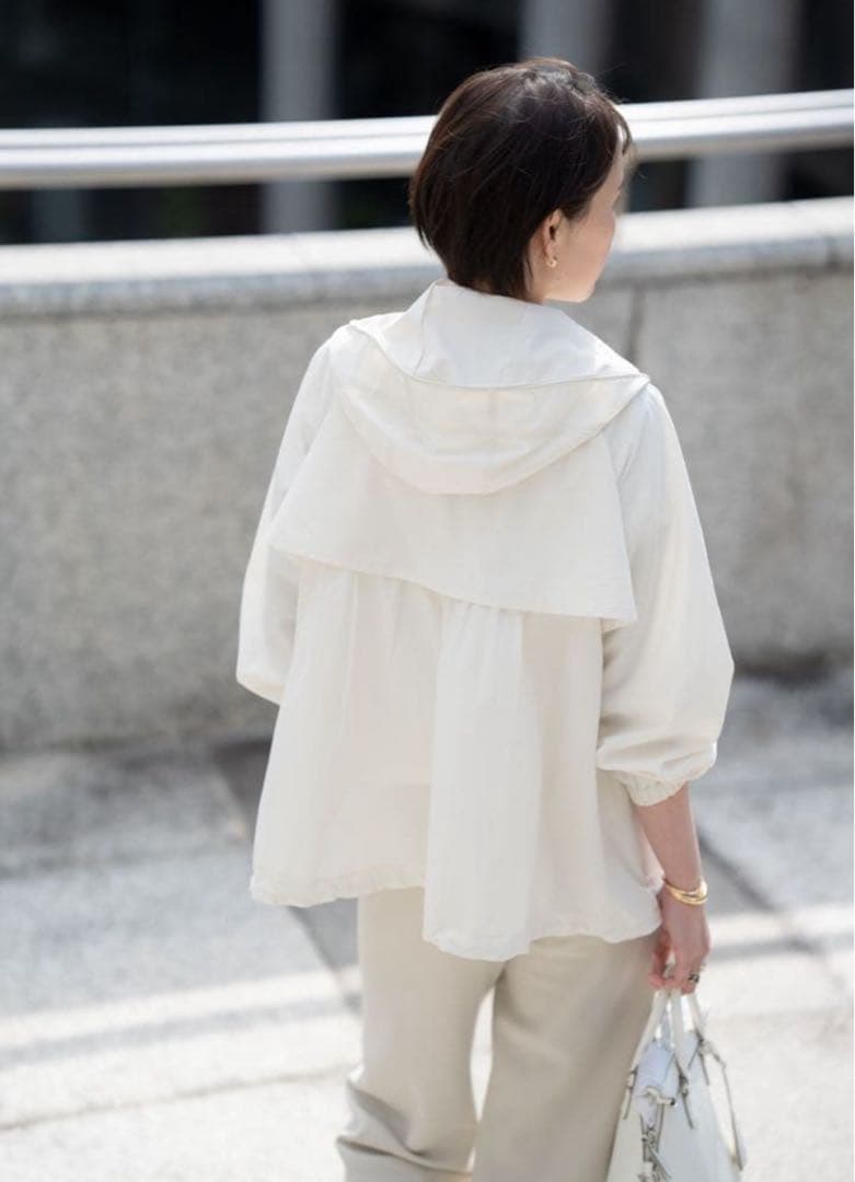 unlabel. haruka 2WAY UV ジップアップブルゾン エクリュM