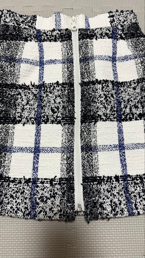 sheller シェリエ TOYZIP ツイードミニスカート