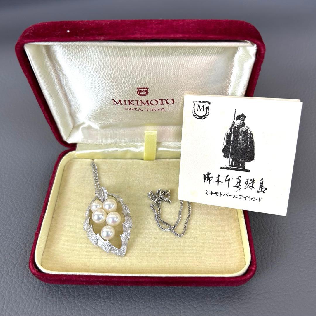 ✨美品 ミキモト Pearl necklace 5P Mマーク ペンダントトップ