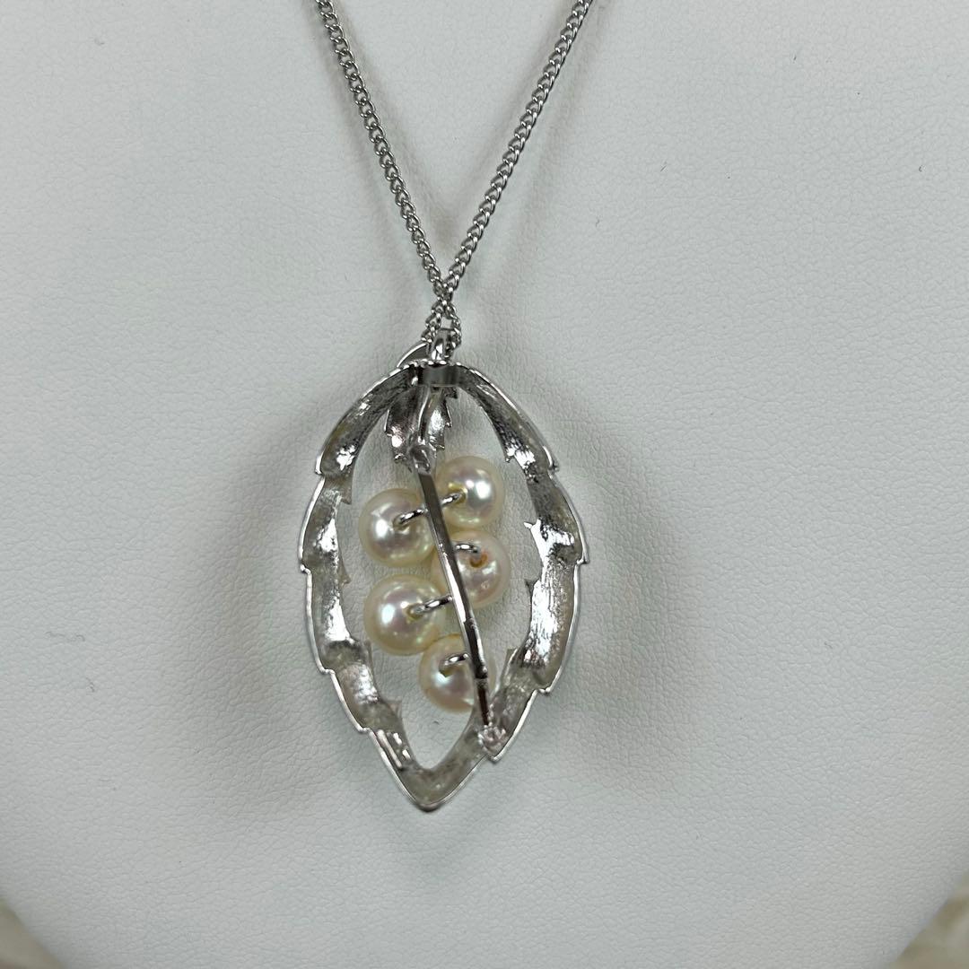 ✨美品 ミキモト Pearl necklace 5P Mマーク ペンダントトップ