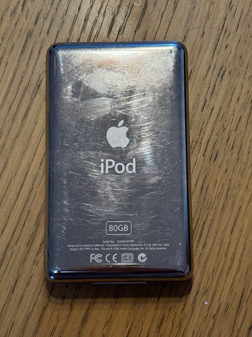【ジャンク品】Apple iPod 80GB ホワイト
