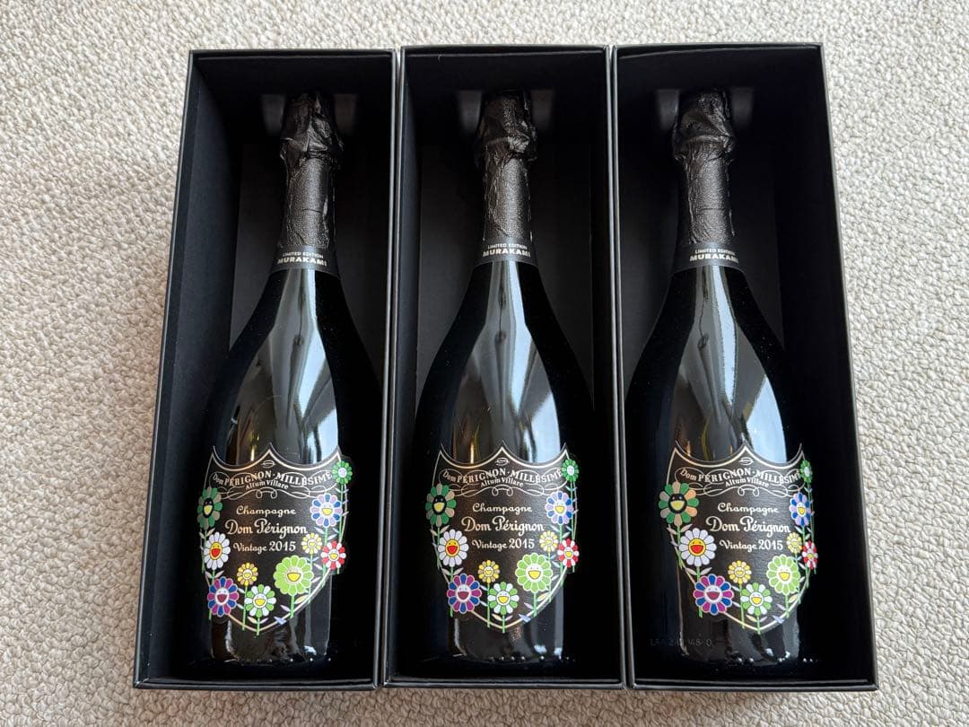 【新品未開封】ドン・ペリニヨン 2015★村上隆★3本セット