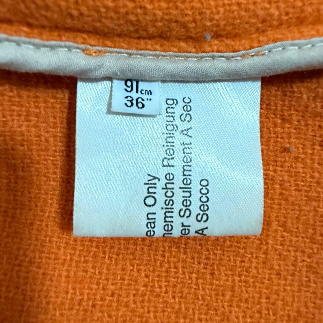 90s グレンフェル 別注 ダッフルコート オレンジ 36 Moorbrook