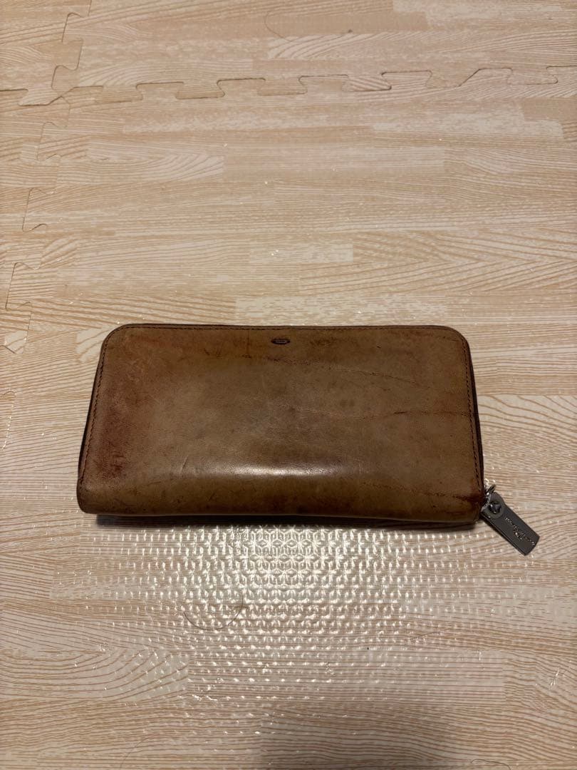 Maison Martin Margiela レザー長財布 ベージュ