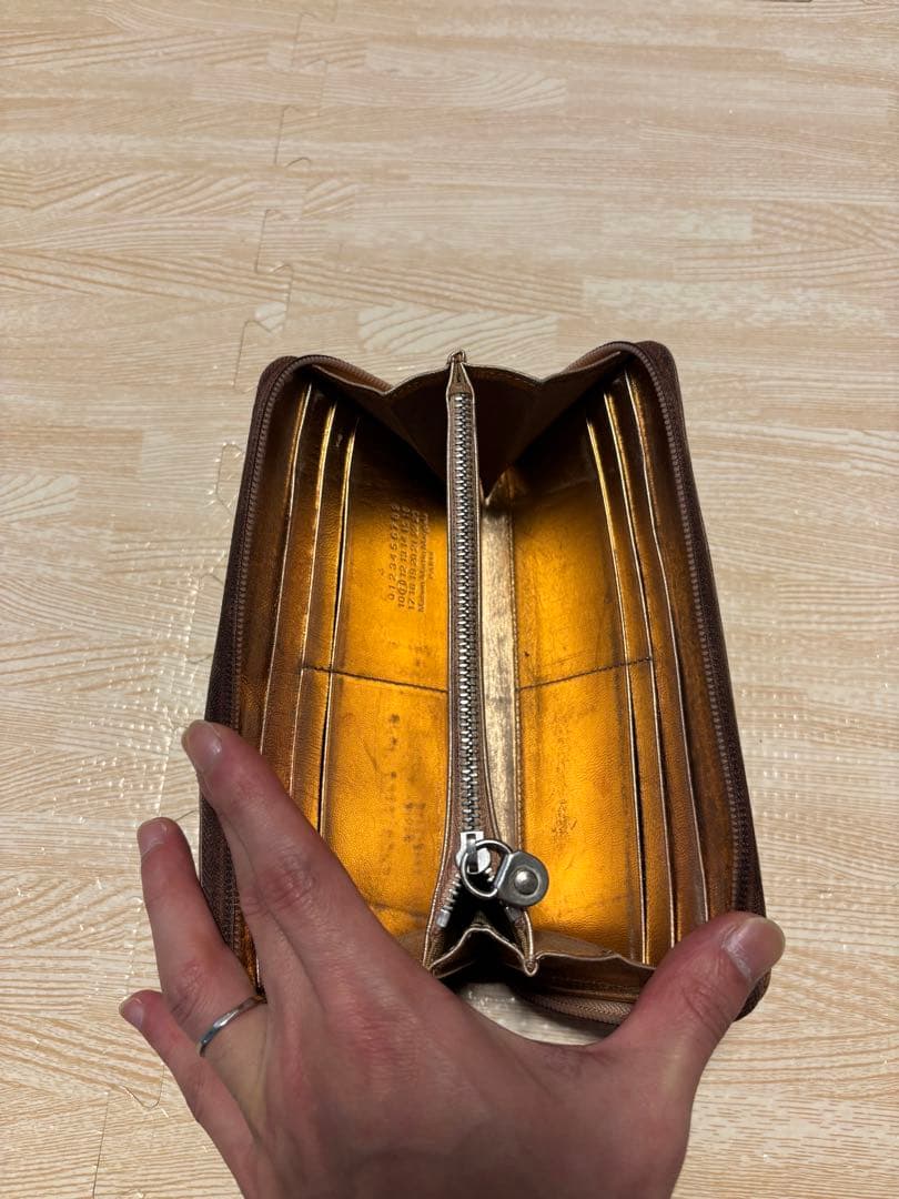 Maison Martin Margiela レザー長財布 ベージュ