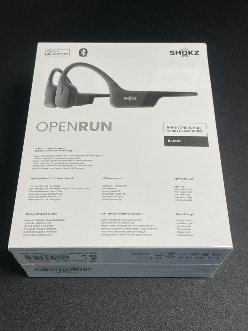 【新品未使用品】SHOKZ OPENRUN S803 骨伝導イヤホン ブラック