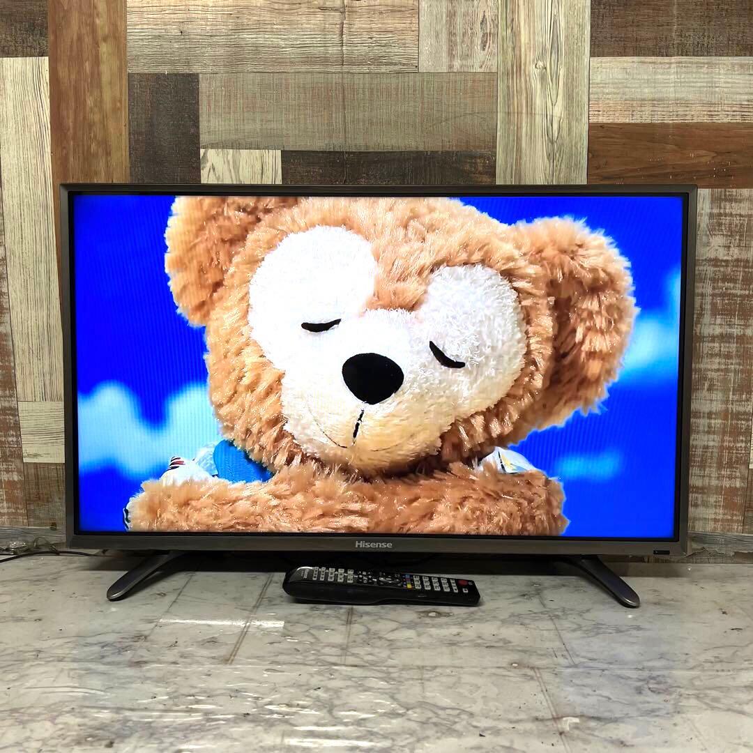 天才肌さん全国送料込ハイセンス32型液晶テレビ外付HDD裏番組録画対応、箱付き