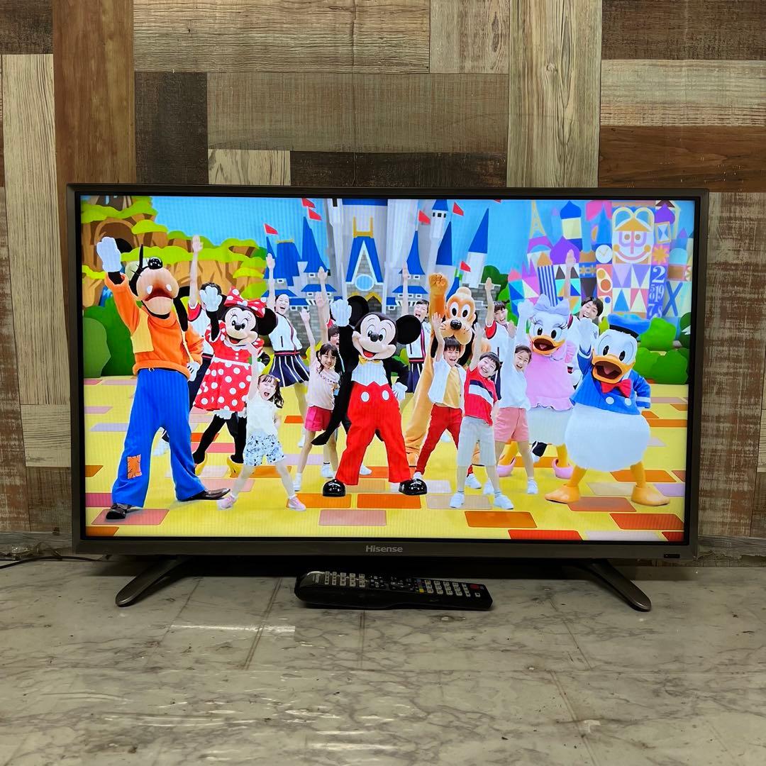 天才肌さん全国送料込ハイセンス32型液晶テレビ外付HDD裏番組録画対応、箱付き