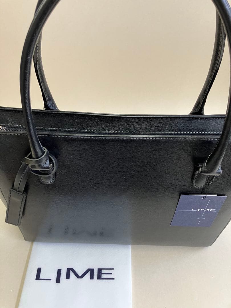 フォーマルバッグ 本革 レディース A4収納 LIME L1244 ブラック