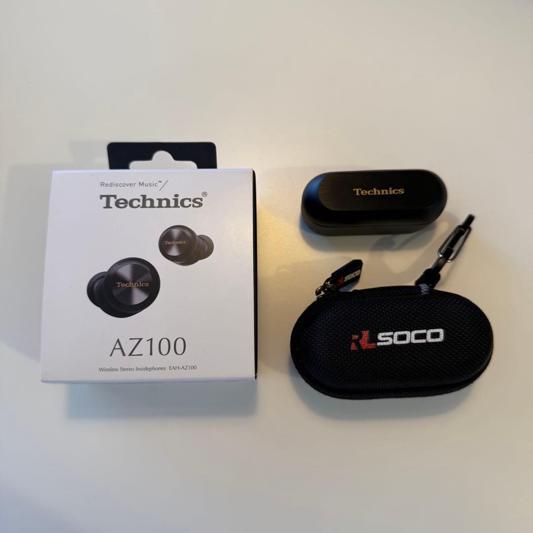 【極美品】Technics AZ100 ワイヤレスイヤホン ブラック