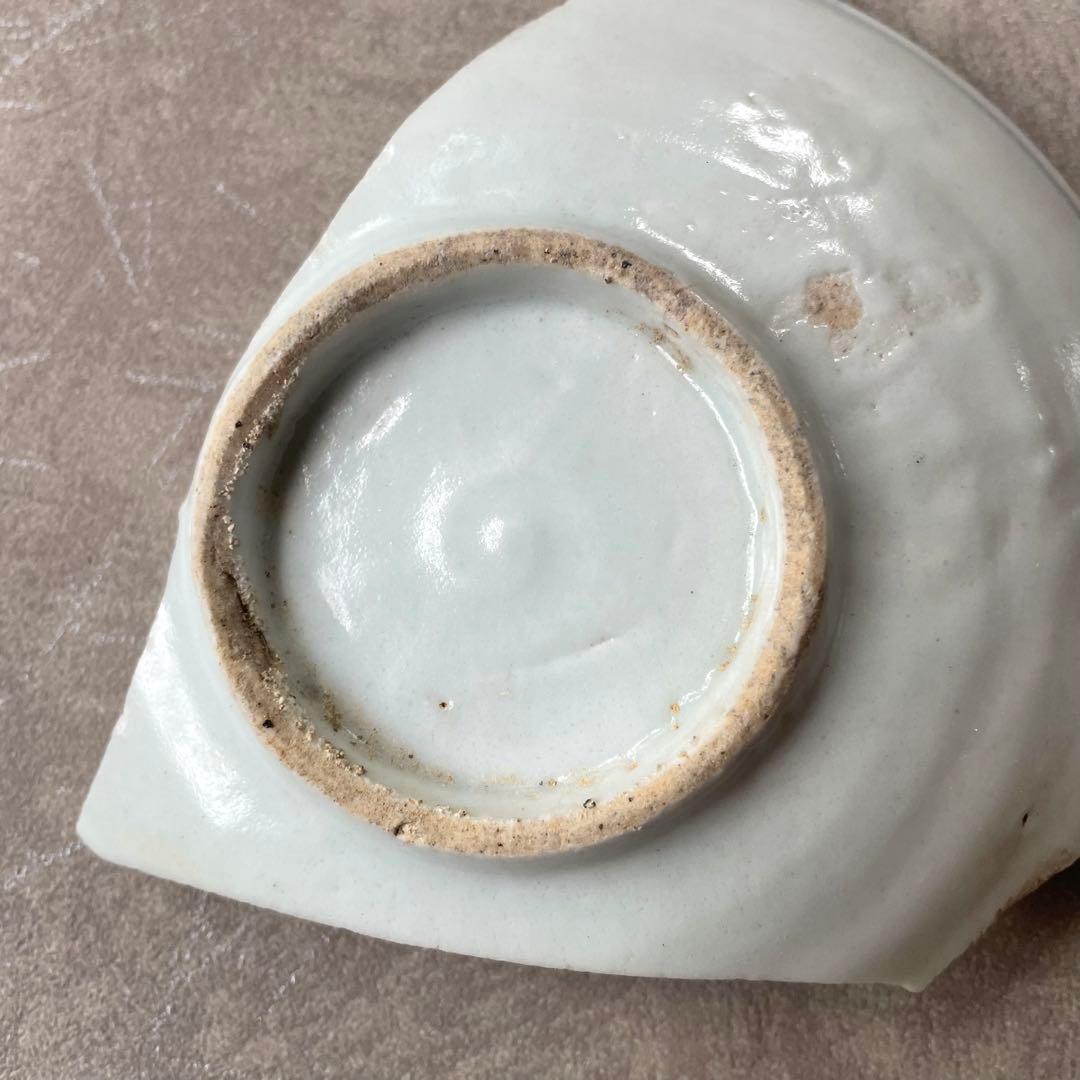 初期伊万里鶺鴒文皿陶片 百間窯 江戸初 古美術 骨董 アンティーク 古伊万里