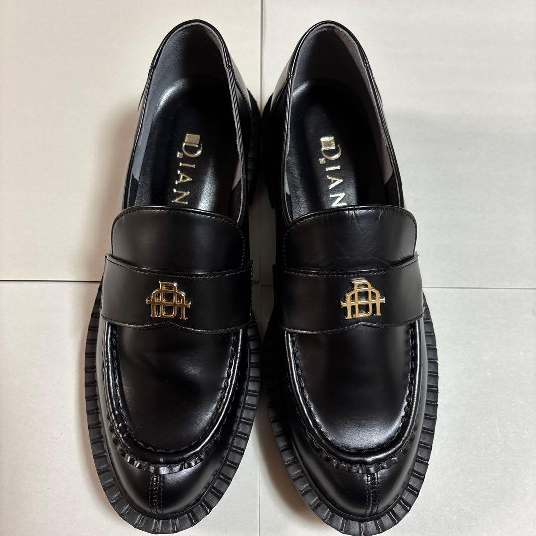 新品　ダイアナ　DIANA ローファー 革靴　23.0 厚底