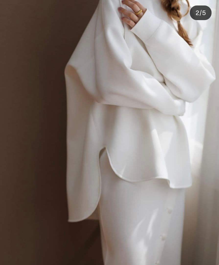 新品未使用タグ付き　pois ポワ　marshmallow pullover