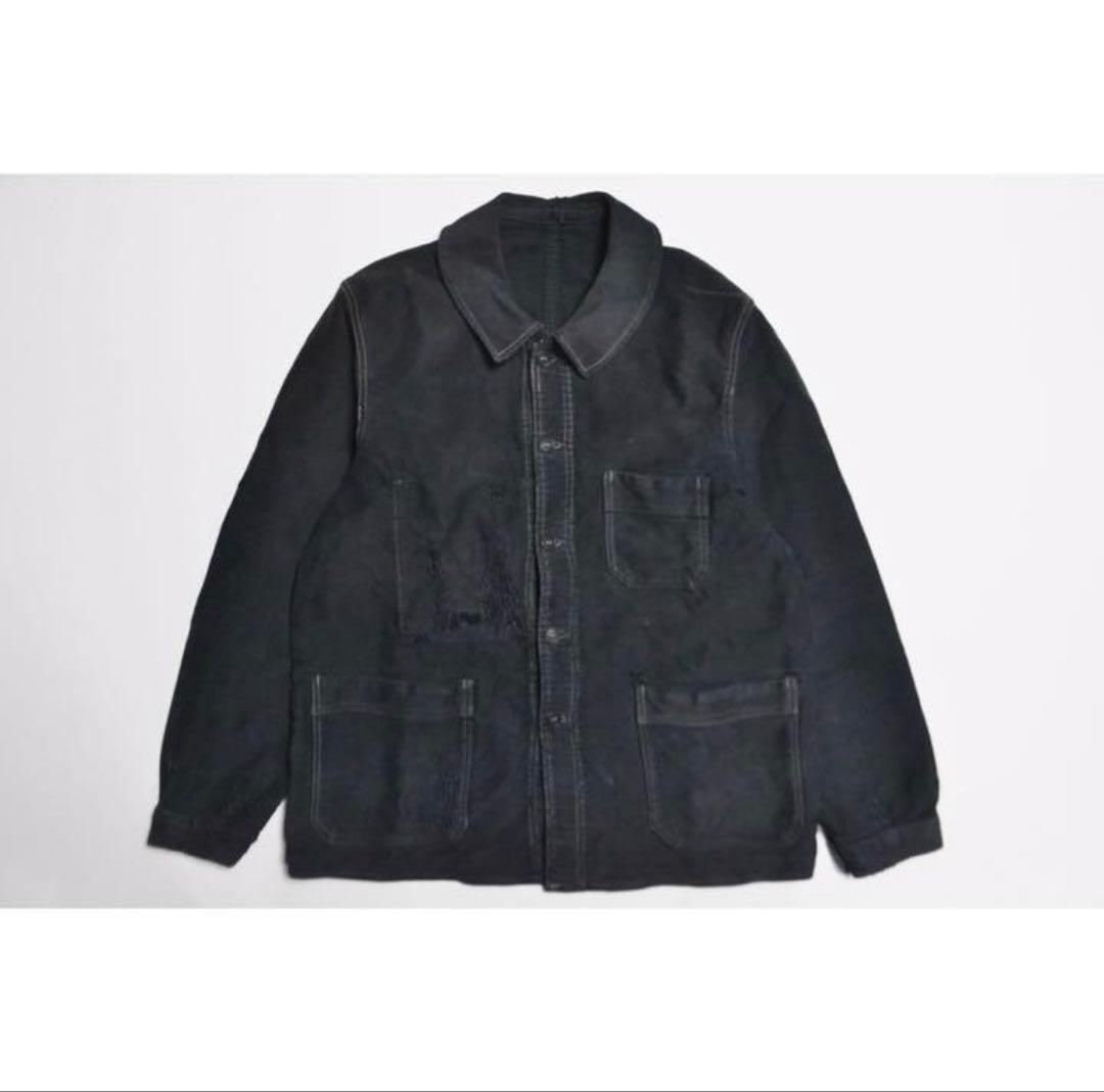ジャケット・アウター 40's ~ French Black Moleskin Jacket