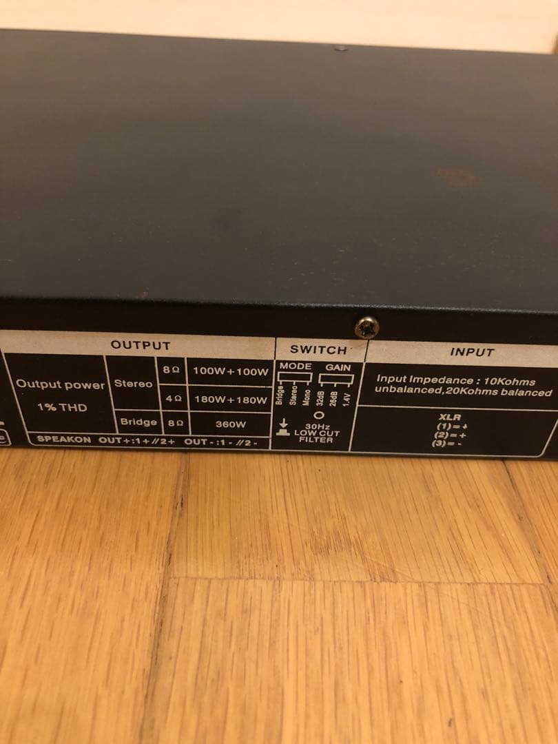 classicpro DCP400 ステレオパワーアンプ ベースアンプ 360w