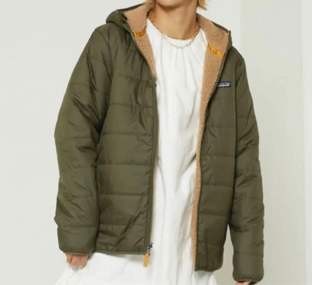 パタゴニア キッズ XL リバーシブルレディフレディフーディ