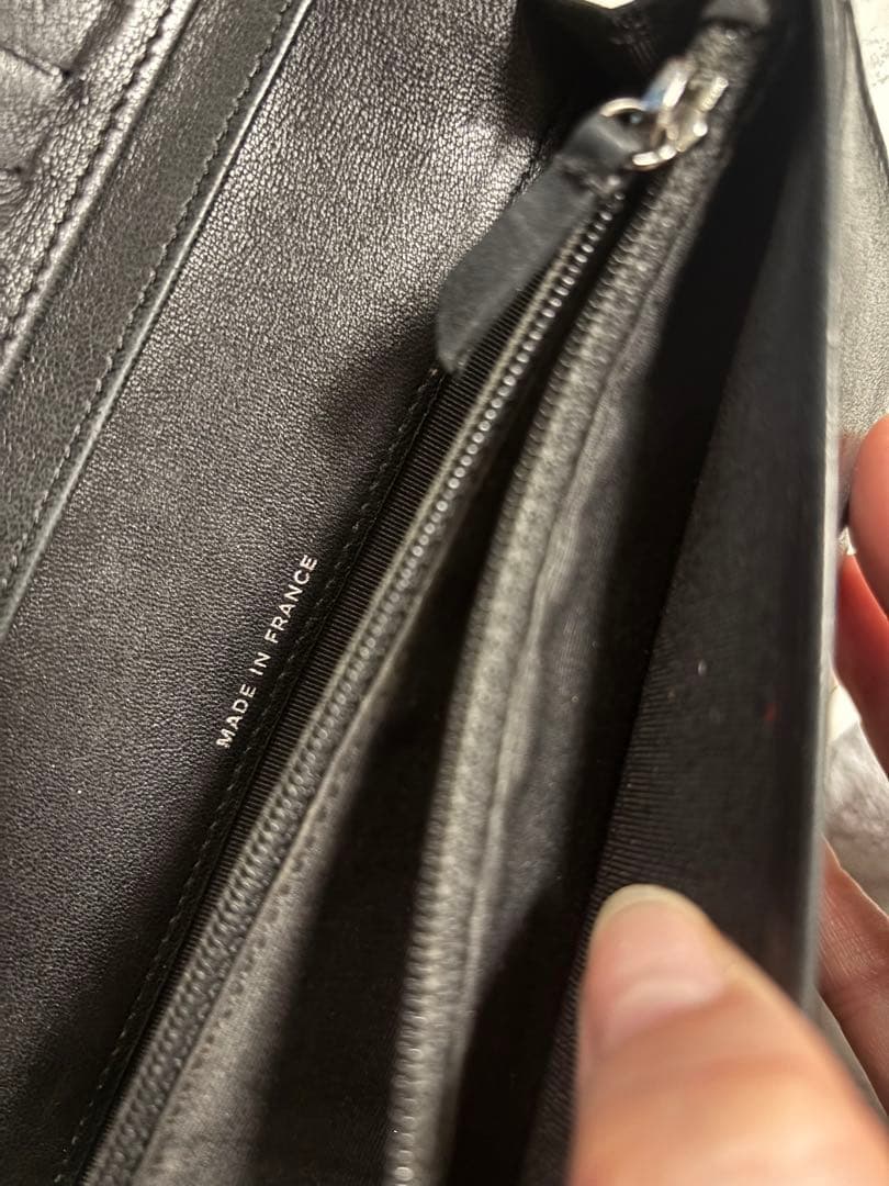 CHANEL ブラック キルティング 長財布