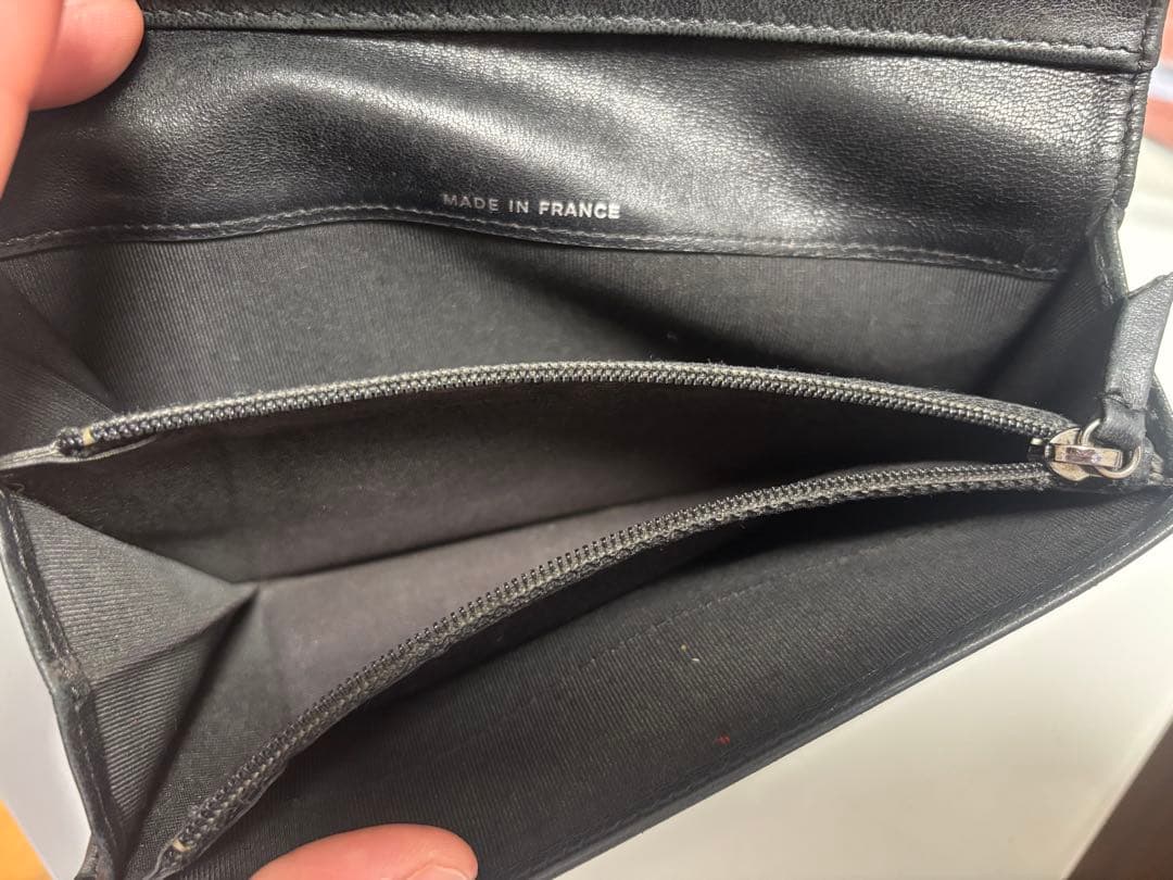 CHANEL ブラック キルティング 長財布