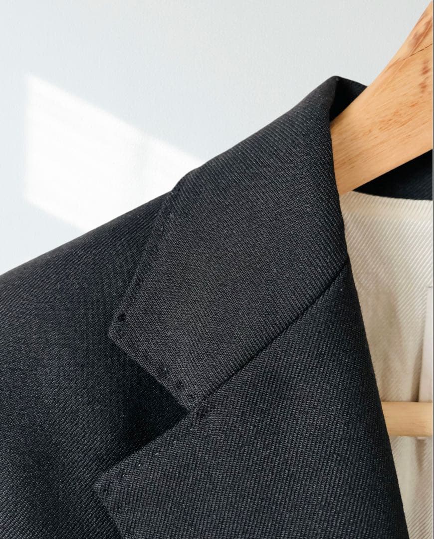 TELA イタリア製 ウール テーラード サイドベンツ ジャケット M 黒