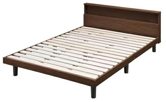 アイリス ベッド すのこ ダブル コンセント すのこベッドD SNB-Dブラウン