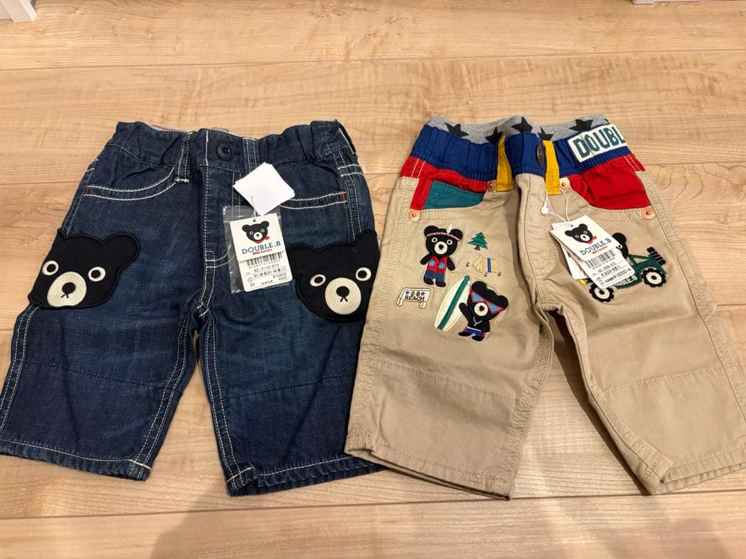 double_b 半ズボンセット　90㎝