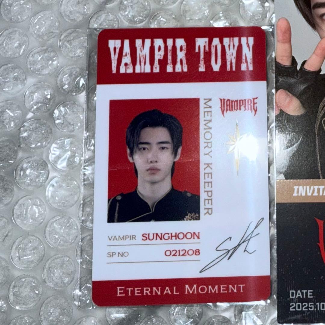 【QR未使用】ENHYPEN WORLD スペシャルカード バンパイア ソンフン