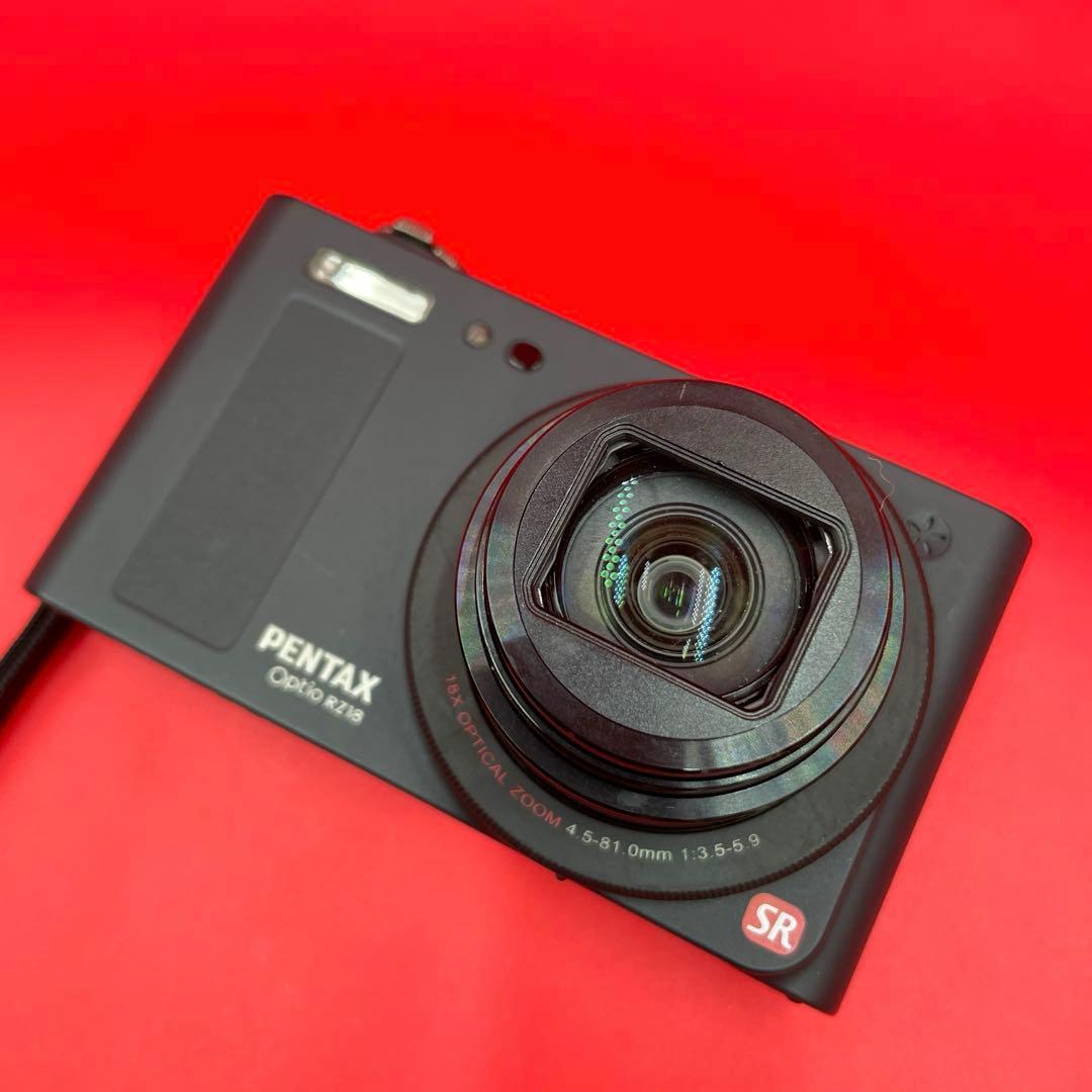 【動作確認済】PENTAX Optio RZ18 ブラック 光学18倍ズーム