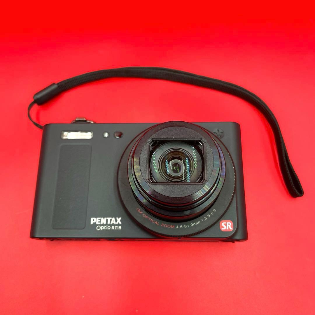 【動作確認済】PENTAX Optio RZ18 ブラック 光学18倍ズーム