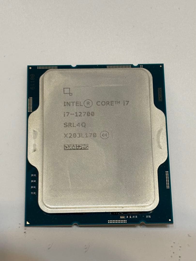 Intel Core i7 12700 CPU SRL4Q 動作確認済み
