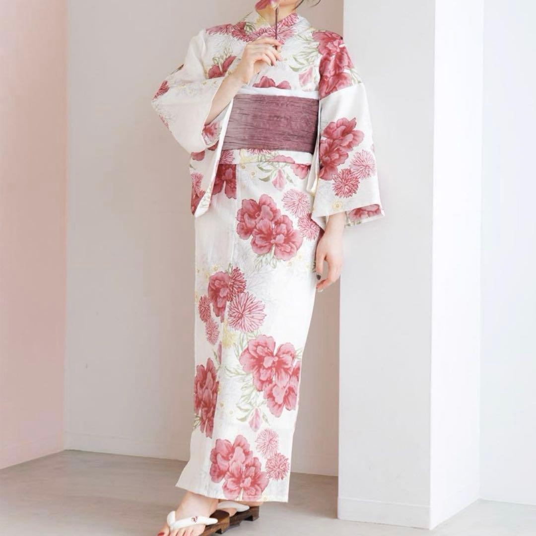 1人で着られる浴衣5点セット 和歌山染工日本染め 8/9〜8/22発送不可