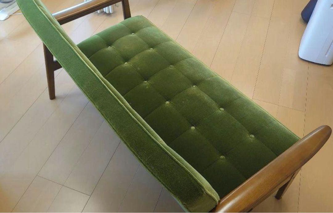 カリモク60 Kチェア 2シーター モケットグリーン