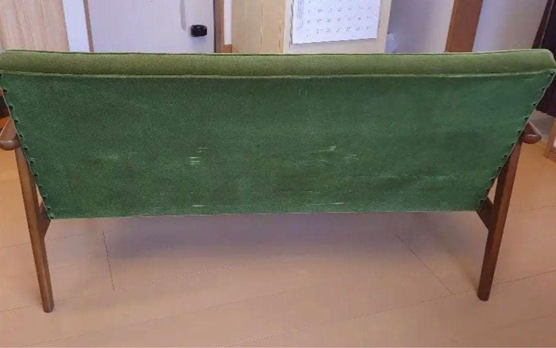 カリモク60 Kチェア 2シーター モケットグリーン