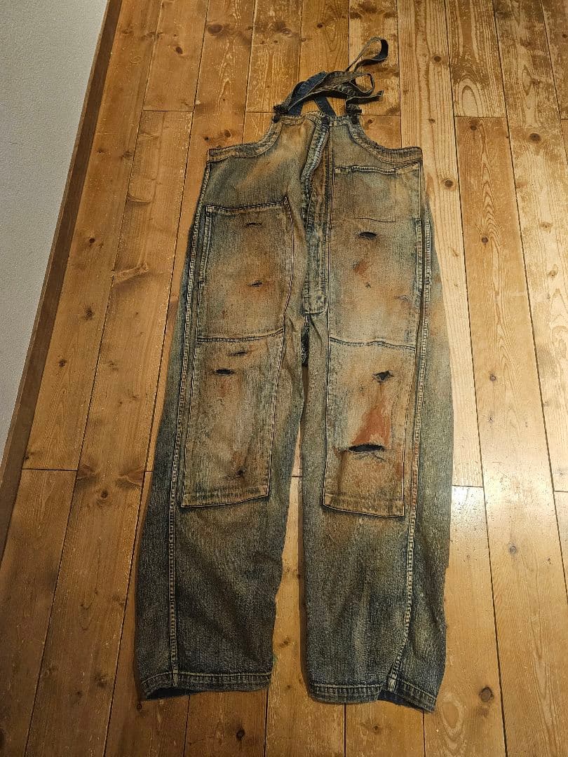 【最終】AMCHRONORM デニムオーバーオール サイズ34