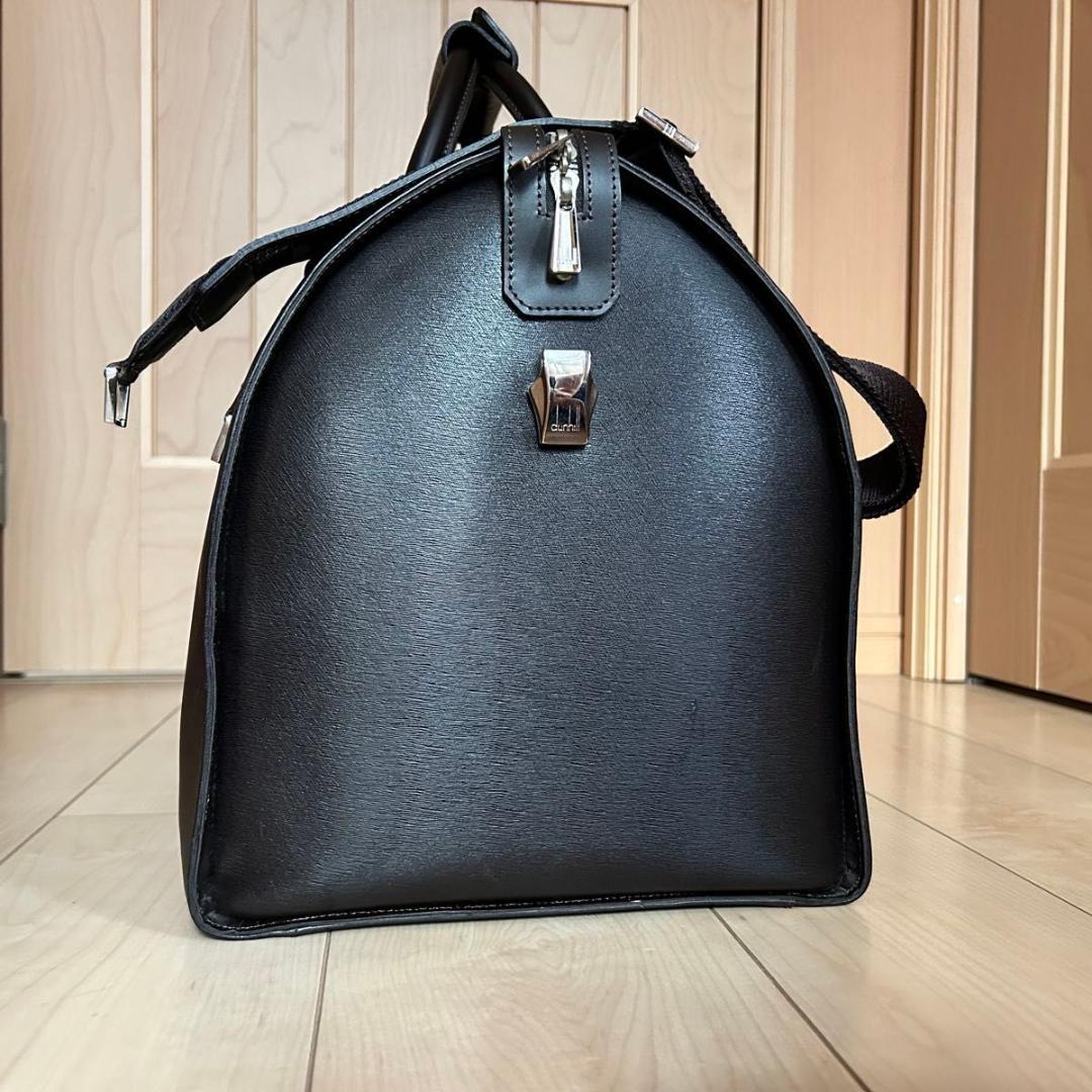 【極美品】Dunhill ダンヒル ボストンバッグ レザー 2WAY ブラック