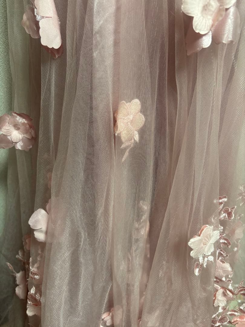 JEAN MACLEAN 薄いピンク ロングドレス