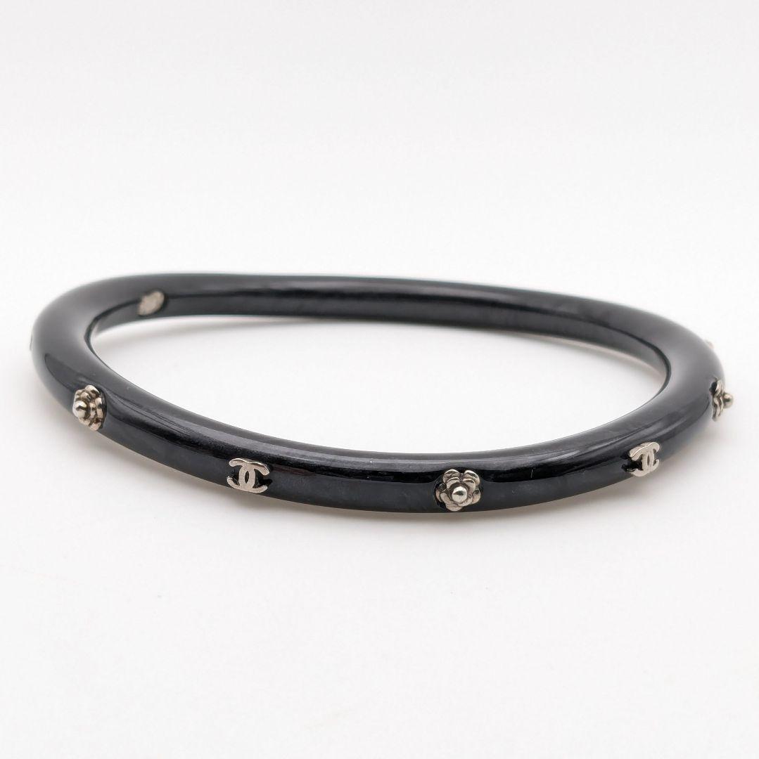 シャネル CHANEL ココマーク カメリア バングル ブレスレット