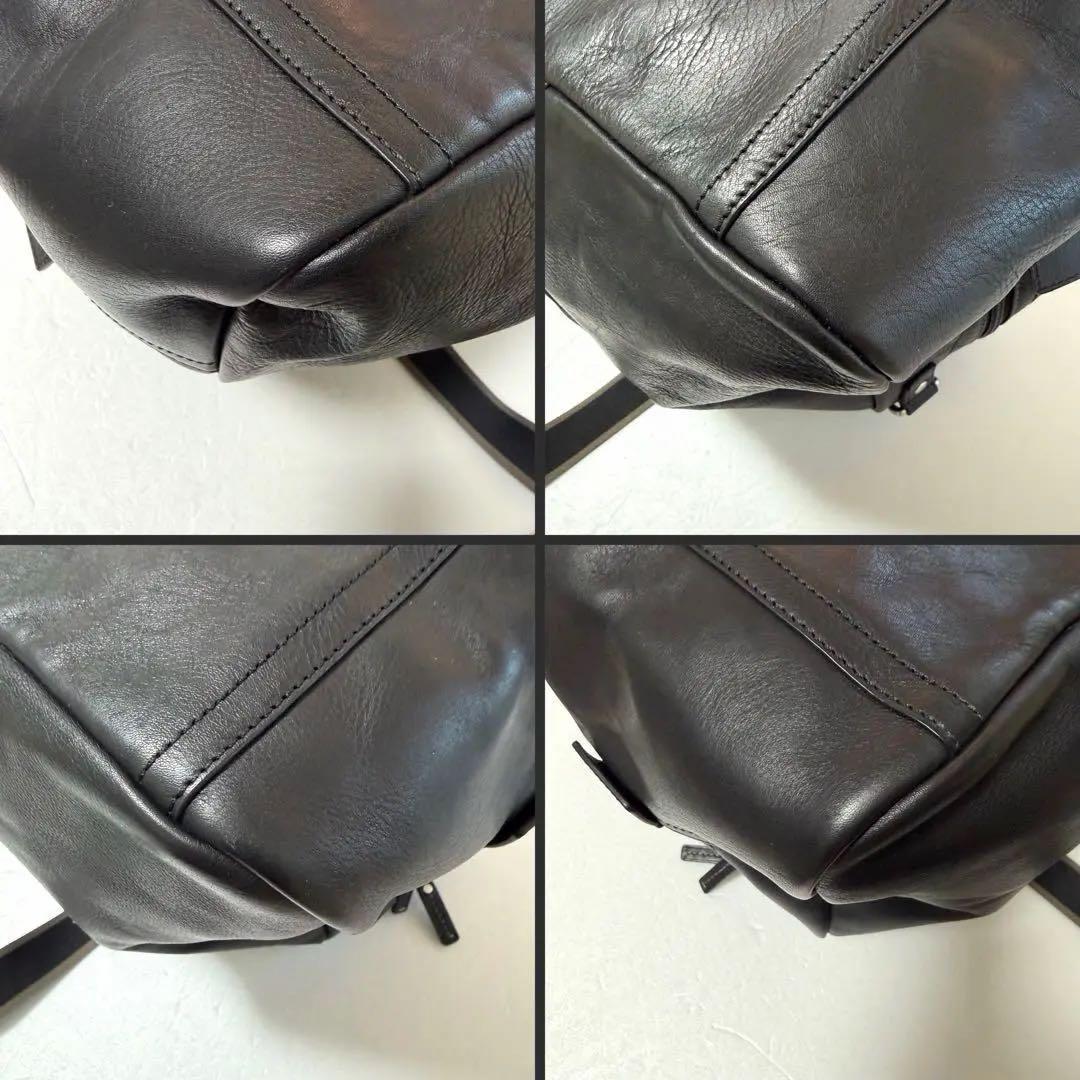 美品 COACH 本革ボストンバッグ 2way 大容量 ブラック レザー コーチ