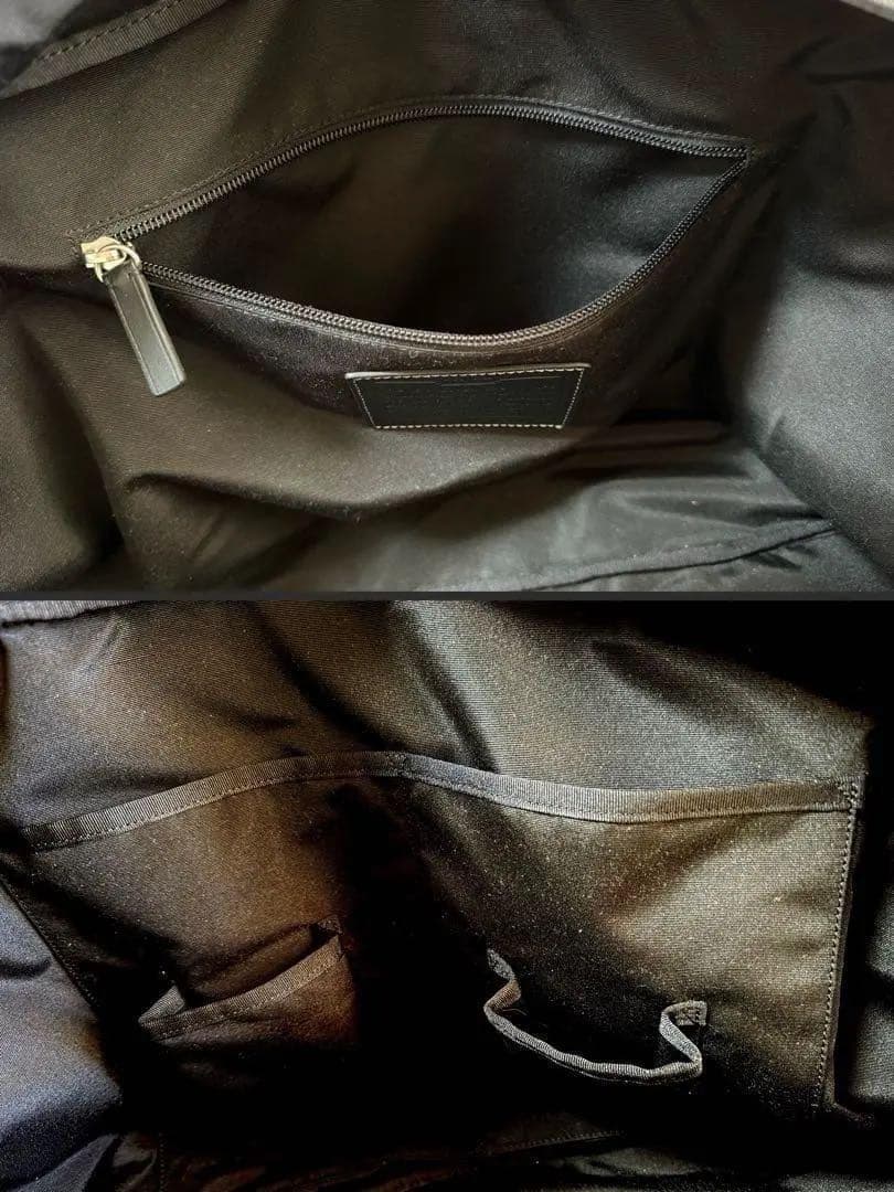 美品 COACH 本革ボストンバッグ 2way 大容量 ブラック レザー コーチ