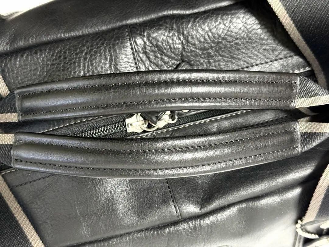 美品 COACH 本革ボストンバッグ 2way 大容量 ブラック レザー コーチ