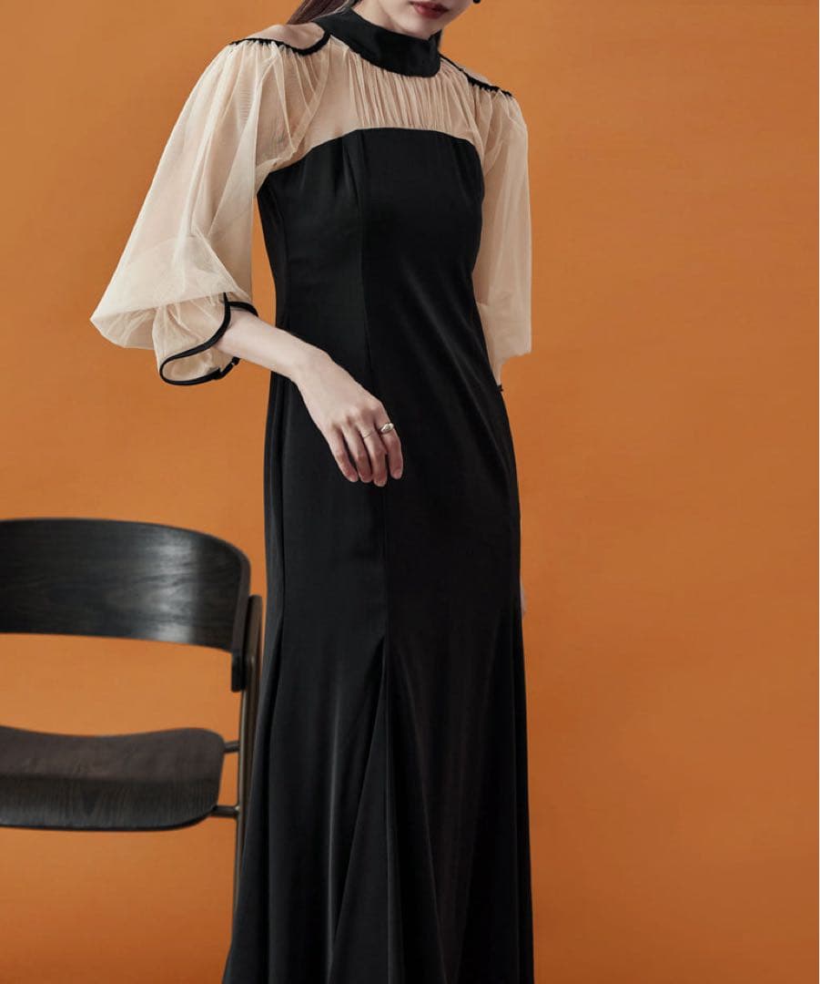 【最終値下げ】etoll. カットアウトマーメイドドレス S ドレス 結婚式