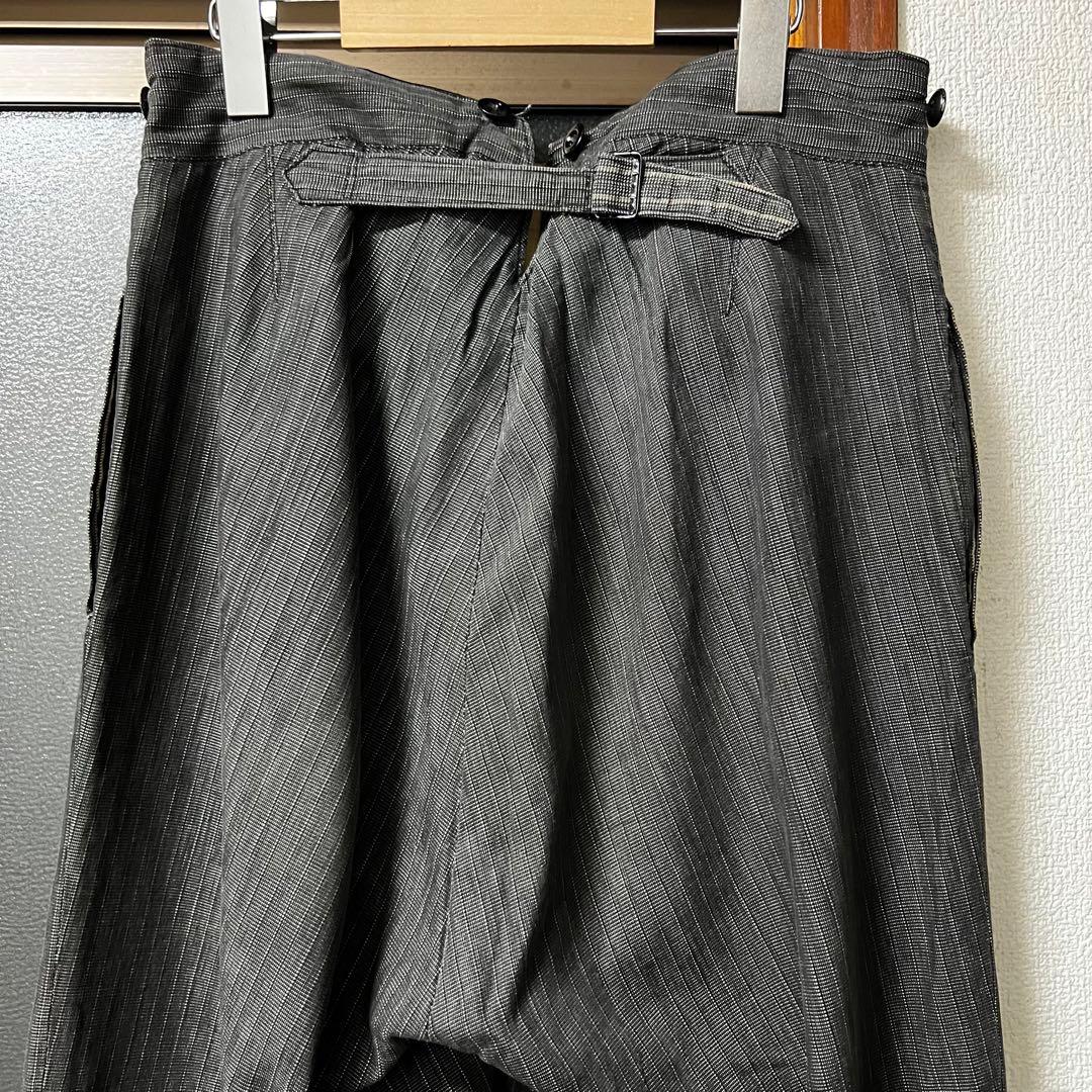 30s french vintage リネン シャンブレー トラウザーズ