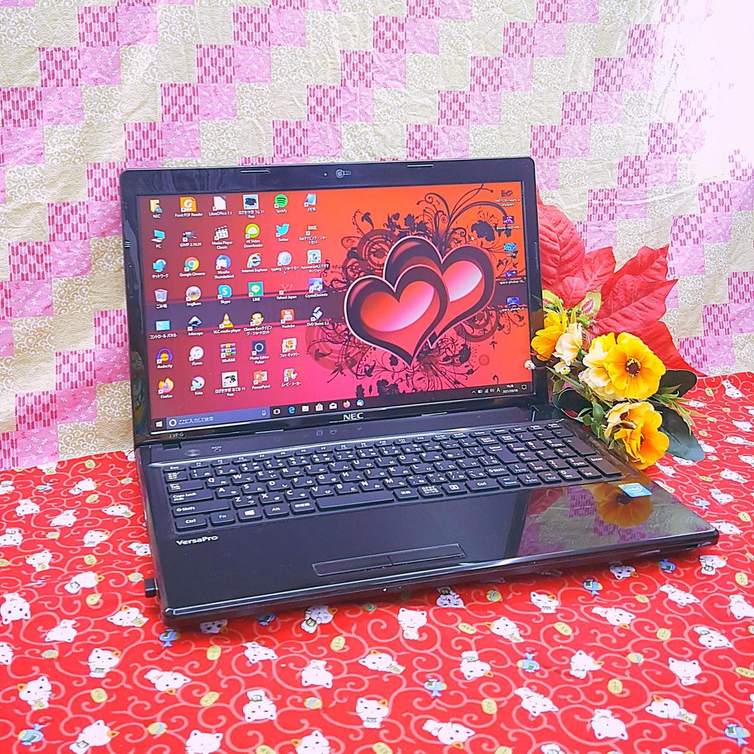 極上品！大容量５００G！カメラ搭載！便利なソフト多数！新型Win10！動画編集