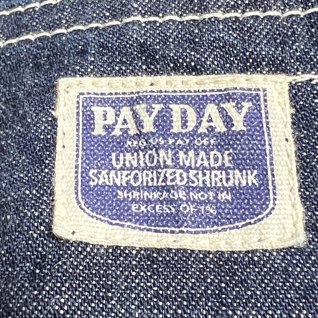 【美品】PAYDAY ペイデイ 40'S WW II デニムカバーオール 38