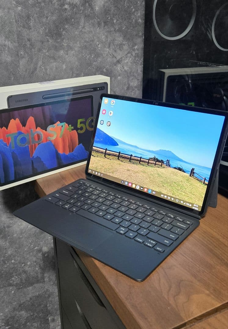 Galaxy Tab S7+5G 8GB/256GB＋純正キーボードカバー